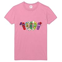Tropical Flip Flops Printed T-Shirt - Candy-Pink - LT