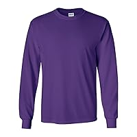 Cotton 6 oz. Long-Sleeve T-Shirt (G240) Purple, M
