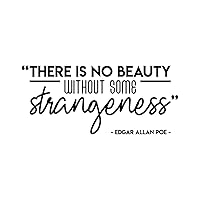 Vinyl Wall Art Decal - There is No Beauty Without Some Strangeness - 15