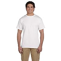 Fruit of the Loom mens 5 oz. 100% Heavy Cotton HD T-Shirt(3931)-WHITE-3XL