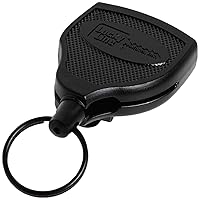 Super 48 Key-Bak Retractable Key Reel, 1 per Card, Black