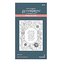 Spellbinders Mirrored Arch Blooms Press Plate, Metal