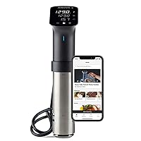 Sous Vide Precision Cooker Pro, 1200 Watts, Black and Silver