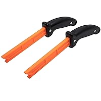 Safety Woodworking Push Stick 2 Pack, Each Has a Contoured Handle Embedded with Two Rare Earth Magnets, Ideal for Pushing Stock Through on Table Saws, Router Tables, Shapers and Jointers