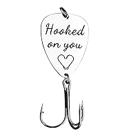 Gifts for Boyfriend Husband Hooked on You Fishing Lures Wedding Anniversary Fishing Gifts for Him Christmas Birthday Gifts Fathers Day Valentines Day Gifts for Men