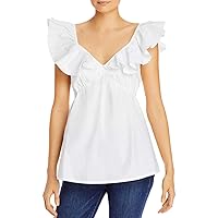 French Connection Women's Poplin Sleeveless Top