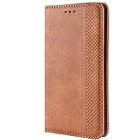 Xiaomi Poco M2 Pro Case, Retro PU Leather Full Body Shockproof Wallet Flip Case Cover with Card Slot Holder and Magnetic Closure for Xiaomi Poco M2 Pro Phone Case (Brown)