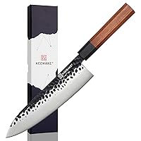 MOSFiATA Chef Knife 8 Inch Kitchen Cooking Knife, 5Cr15Mov High Carbon  Stainless Steel Sharp Knife with Ergonomic Pakkawood Handle, Full Tang
