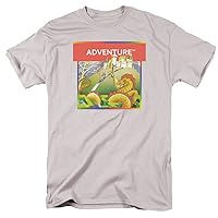 Atari Mens T-Shirt Adventure Box Art Silver Tee