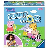 Ravensburger 20982 Peppa Pig Funny Photo Game, Action Game with The Popular Characters from The Peppa Pig TV Series, with Handy Toy Camera, for 2 to 4 Children from 3 Years