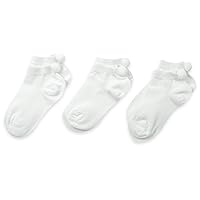 Jefferies Socks Girls 2-6X Seamless Pom Ped 3 Pair Pack Socks