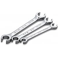 SK 383 SuperKrome 3 Piece 6 Point 3/8-Inch to 11/16-Inch Flare Nut Wrench Set