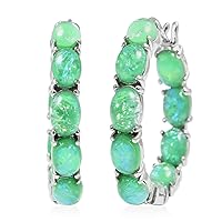 Shop LC Resin Inside Out Hoop Earrings for Women Crystal Jewelry Stainless Steel Birthday Gifts for Her