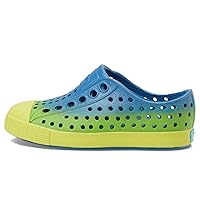 Native Shoes Kids Unisex Jefferson Sugarlite Ombre (Toddler) Vallarta Blue/Pickle Green/Vallarta Snap Ombre 7 Toddler M