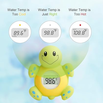 Cushore Baby Bath Thermometer (Upgraded Version) with Automatic Water Induction Switch, Baby Bath Float and Play Toy for Infant, Smart Accurate Bathroom Safety Temperature Thermometer ℃/℉