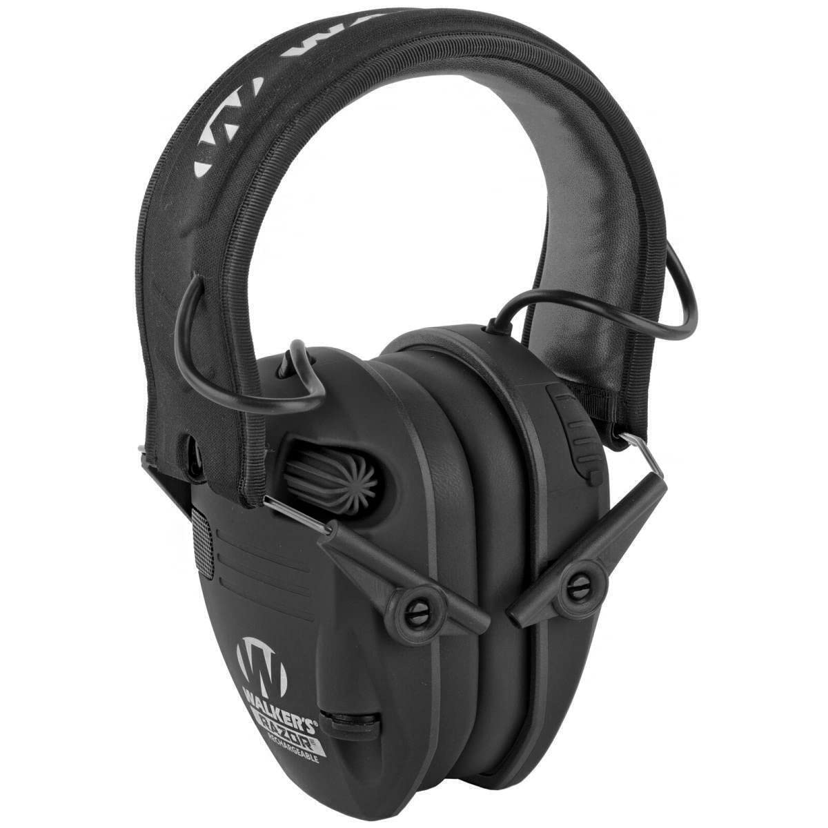 Walker's Unisex Razor Rechargeable Hunting Shooting Hearing Protection Noise Reduction Low-Profile Electronic Earmuffs