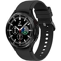 Samsung Galaxy Watch 4 Classic 42mm Smartwatch with ECG Monitor Tracker for Health Fitness Running Sleep Cycles GPS Fall Detection LTE US Version, Black (Renewed)