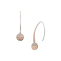 Skagen Women's Rose Gold Drop Style Earrings