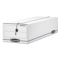 Bankers Box 12 Pack LIBERTY Record Form Storage Boxes, Standard Setup, String and Button, 9 1/2 x 23 1/4 x 6 Inches