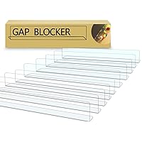 10-Pack Toy Blocker, Gap Bumper for Under Furniture, BPA Free Safe PVC with Strong Adhesive, Stop Things Going Under Sofa Couch or Bed, Easy to Install 1.6