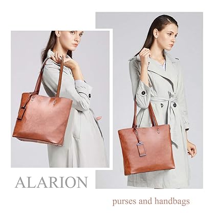 ALARION Women Top Handle Satchel Handbags Shoulder Bag Messenger Tote Bag Purse