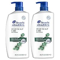 Head and Shoulders Dandruff Shampoo TWIN PACK, Anti-Dandruff Treatment, Itchy Scalp Care for Daily Use, Paraben Free, TWO 28.2 oz bottles
