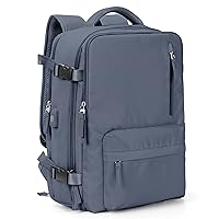 VGCUB Large Travel Backpack Bag for Women Men,Carry on Backpack,17 Inch Laptop Business Work Waterproof Backpack with Laptop Compartment,Person Item Flight Approved,Mochila de Viaje,Grey Blue