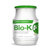 Bio-K + Drinkable Probiotics for Women & Men, Original Flavor, 50 Billion Live and Active Bacteria, Fermented Dairy - Shipped Cold (6) Bottles, 3.5 fl. Oz