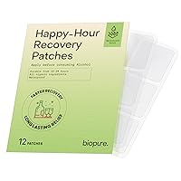 Easy Relief Party Patches- Use Before Drinking to Energize Quicker and Recover Smarter After a Long Night Out | Infused with Natural Vitamins, Green Tea Extract and More (Clear, 12 Count)