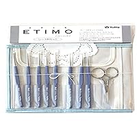 Tulip TLS-001 ETIMO Pattern Lace Needle Set, Royal Silver