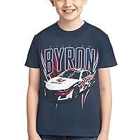 William Byron 24 Shirt for Teen Girl & Boy Printing Short Sleeve Tee Athletic Classic Shirt Crewneck T-Shirt