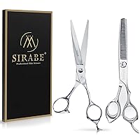 Sirabe HIGH-END Professional Hair Scissors Set, Ultra Sharp Blades for Precise Cutting, Hair Cutting Scissors Barber Shears Haircut Scissors