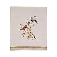 Avanti Linens - Bath Towel, Soft & Absorbent Cotton, Nature Bathroom Decor (Gilded Birds Collection)