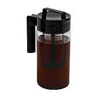 Cold Brew Coffee Maker, Heat-Resistant Handle, 1.3 Liter, Plastic, Clear