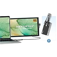 Duex Lite Portable Monitor with 9 in 1 Docking Station, Mobile Pixels 12.5