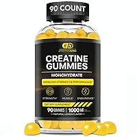 EFFECTIVE NUTRA Creatine Gummies - Creatine Monohydrate Gummies - Strength, Muscle, Energy - Creatine Gummies for Men and Women 1g per Gummy (90ct)