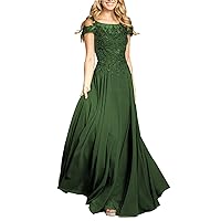Short Sleeve Bridesmaid Dress for Wedding Plus Size Lace Applique Chiffon A-Line Boat Neck Corset Formal Party Gown for Women Emerald Green 18