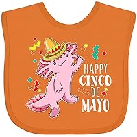 inktastic Happy Cinco De Mayo- Cute Axolotl Baby Bib