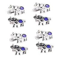 ERINGOGO 8 Pcs Thermochromic Ring Small Animals Suit for Kids Replaceable Kids Suit Case Kids Ring Elephant Finger Ring Gem Wristband To Open Color Changing Material: Epoxy Child
