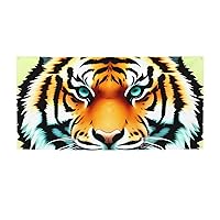 Little fat tiger head Printed Banners Personalized Party Banner Photo Text Background Banner Wall Banner for Halloween Party Home Decorations or Backdrops