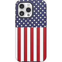 OtterBox iPhone 14 Pro Max (ONLY) Symmetry Series+ Case - AMERICA FLAG, ultra-sleek, snaps to MagSafe, raised edges protect camera & screen