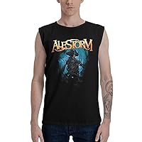 Alestorm Mens Tank Top T Shirt Fashion Sleeveless T-Shirts Summer Exercise Vest Black