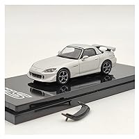 Scale Model Cars for H~da S2000 Type S (AP2) Platinum White Diecast Model Toys Car Collection Gifts 1/64 Toy Car Model