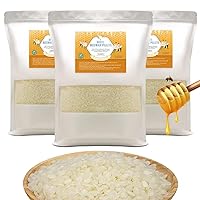 White Beeswax Pastilles, Beeswax Pellets for Candle Making, DIY Projects (6 LB)