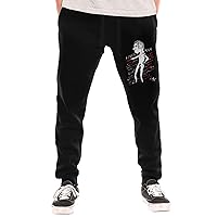 Nick Cave and The Bad Seeds Mens Fashion Baggy Sweatpants Lightweight Workout Casual Athletic Pants Open Bottom Joggers