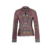 Floral Pattern Jacket, French Tobacco