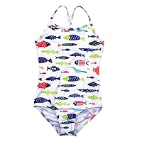 Girls One Pieces Swimsuit Cute Swimwear Bathing Suits 2-12 Years