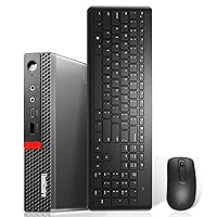 Lenovo ThinkCentre M920q Tiny Desktop Intel i5-9500T Up to 3.70GHz 32GB RAM New 512GB NVMe SSD Built-in AX210 Wi-Fi 6E BT HDMI Dual Monitor Support Wireless Keyboard and Mouse Win11 Pro (Renewed)