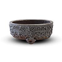 Shigaraki Pottery 4510542401747 Pottery Pottery Width 7.1 x Depth 4.7 x Height 3.0 inches (18 x 12 x 7.5 cm), No. 6.5 Oval Nakafuku, Stylish Pottery