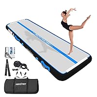 All Purpose Gymnastics Mat 6.6/10/13/16/20 ft Sturdy Inflatable Tumble Track for Home/Gym